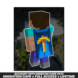 Minecraft [Minecon 2012 Cape] Java & Bedrock Edition Full Access Account