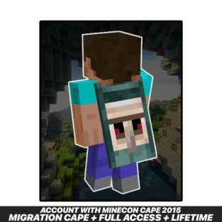 Minecraft [Minecon 2015 Cape] Java & Bedrock Edition Full Access Account