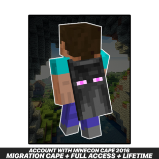 Minecraft [Minecon 2016 Cape] Java & Bedrock Edition Full Access Account