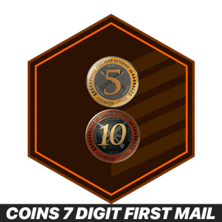 CS:GO/CS2 5 + 10-Year-Veteran-Coin + 7 Digit Steam ID + First Mail Account
