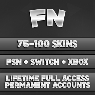 75-100 Skins with Mail Access (PC + All Consoles Linkable) Fortnite Account