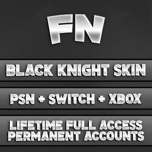 Black Knight Skin with The Reaper, Blue Squire, Royale Knight, Sparkle Specialist, Elite Agent, AC/DC, Take The L, Floss, Fresh & 31 more Skins with Mail Access (PC + All Consoles Linkable) Fortnite Account